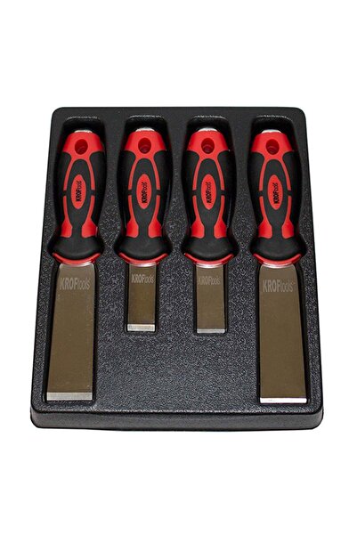 KROFTOOLS ΣΕΤ ΣΠΑΤΟΥΛΑΣ ΑΠΟ ΑΝΟΞΙΔΩΤΟ ΑΤΣΑΛΙ 4 ΤΕΜΑΧΙΑ