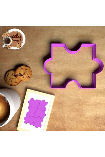 CookieKonsept Baby Shower Mold Set Puzzle – Cookie, Dough and Clay Compatible