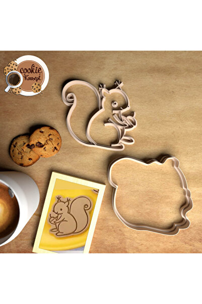 CookieKonsept مجموعة قوالب استحمام الطفل على شكل سنجاب - متوافقة مع البسكويت ...