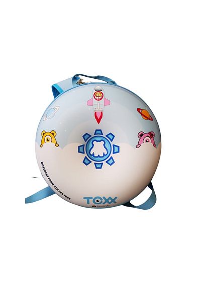 OEM Ghiozdan Gradinita model Gogoasa 3D nave spatianle, 27,7 x 12,6 cm, albastru
