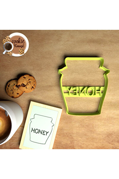 CookieKonsept مجموعة قوالب استحمام الطفل برطمان عسل - متوافقة مع البسكويت والعجين والطين