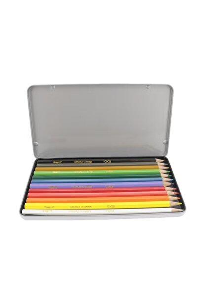 Roco مجموعة أقلام تلوين فاخرة متنوعة من 12 لونًا للفن والرسم