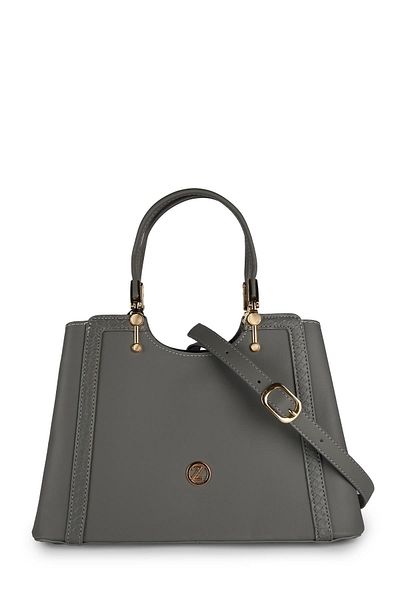 Zühre Gray Bag with Stripe Detail Z0009