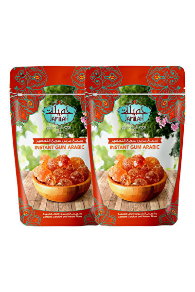 Jamilah مسحوق صمغ عربي عضوي وطبيعي فاخر من خشب الأكاسيا 150 جرام (عبوتين 150 جرام لكل عبوة)