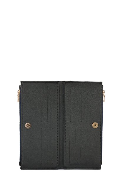 Zühre Navy Blue Compartment Wallet Zc027