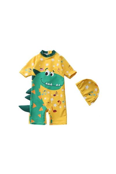 Mixbo Children's Swimsuit Dino Musician, Mixbo, Two Pieces M