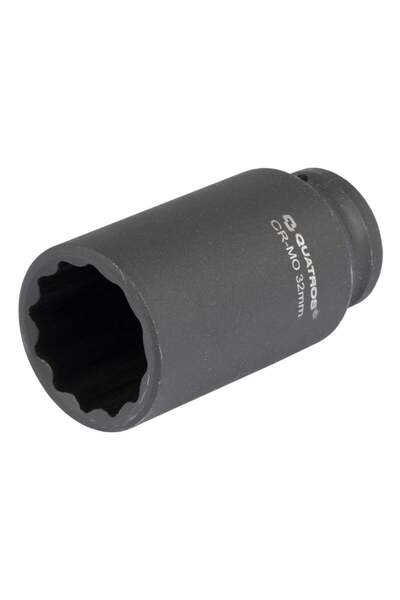 Quatros TUBULARA LUNGA DE IMPACT 1/2'' 12 LATURI 32MM