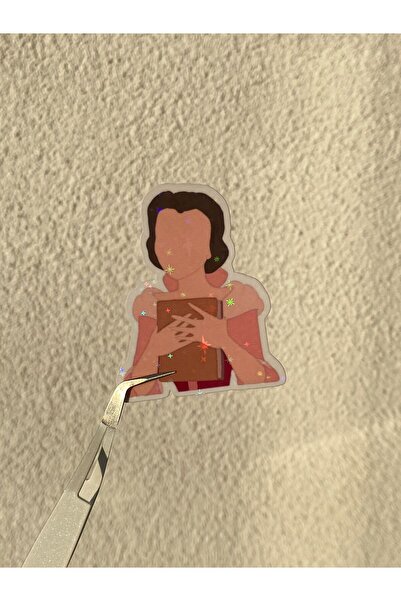 badescraft Hologramlı Parıltılı Tekli Sticker- Etiket- Parlayan Prenses Sticker