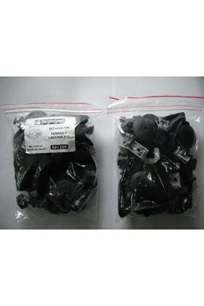 RESTAGRAF Set clipsuri montaj bara față și aripi A501205, plastic, compatibil Renault Laguna II f