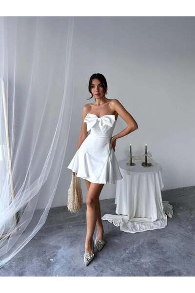 EtikaOnline Aide Fiyonk Detay Mini Elbise