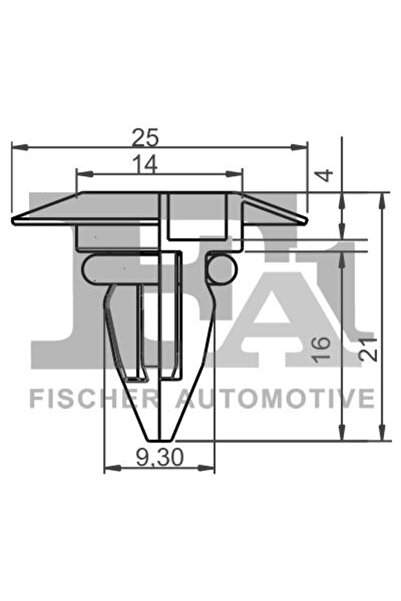 FA1 10-10004.5, Clips pentru acoperire decorativă și protecție