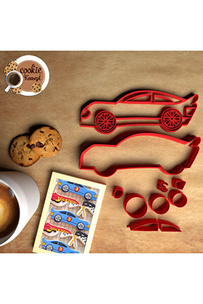 CookieKonsept مجموعة قوالب استحمام الطفل للسيارة # 3 – متوافق مع الكعك والعجي...