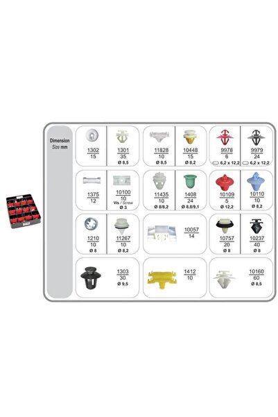 RESTAGRAF Set tensionare 70403