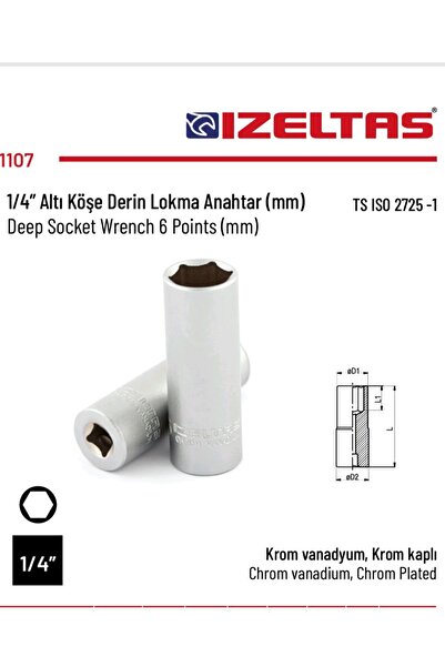 İzeltaş المقبس العميق (1/4) 10 ملم