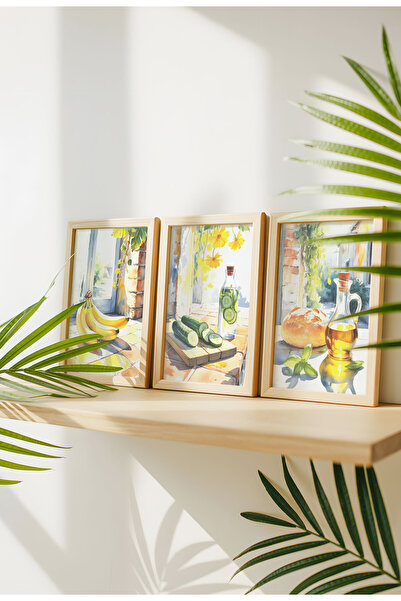 21mxm Neînrămat - Set de 3 postere cu natură moartă în bucătărie - Poster pe ...