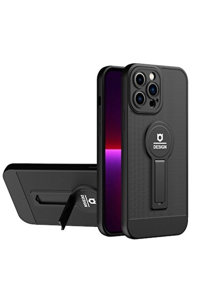 SOHO Θήκη Τηλεφώνου Armor Design με Βάση Στήριξης για Samsung S21 FE Μαύρο, Μ...