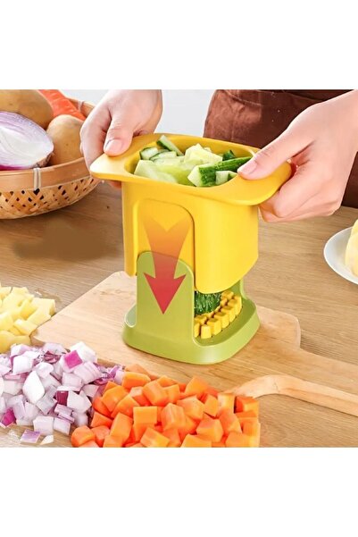 Kiesa Practical Vegetable Chopper and Slicer Cutter, Manual Blade Vegetable Slicer, Cube Chopping Apparatus