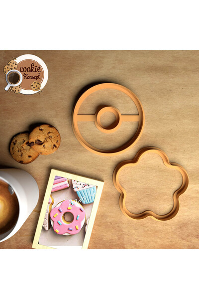 CookieKonsept Baby Shower Kalıp Seti Donut – Kurabiye, Hamur ve Kil Uyumlu