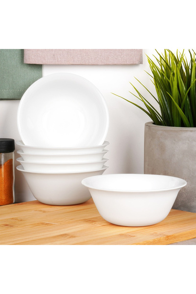 shumee White glass bowls 300 ml 6 pcs.