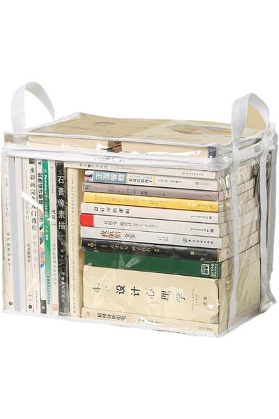GABIANO Storage Box, Flippy, PVC+Textile, Waterproof, Transparent-White