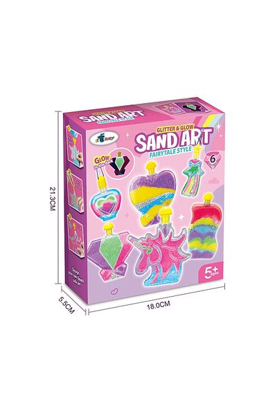 Toybox DIY Children Pre-School Create Your Own Design Sand Art Toy Activity Kit Glow-in-the-Dark Activity