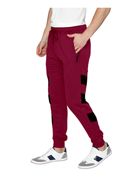 LAUREN SMITH Athletic Men’s Track Pant 100%Cotton Comfortable , Elastic Waist & Zipper Pockets-