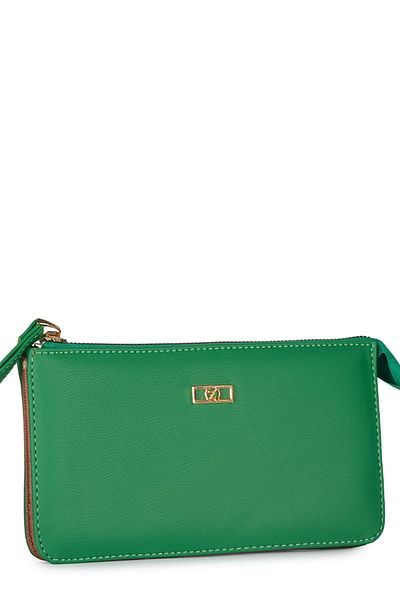 Zühre Green Wallet with Bracelet Detail Zc021