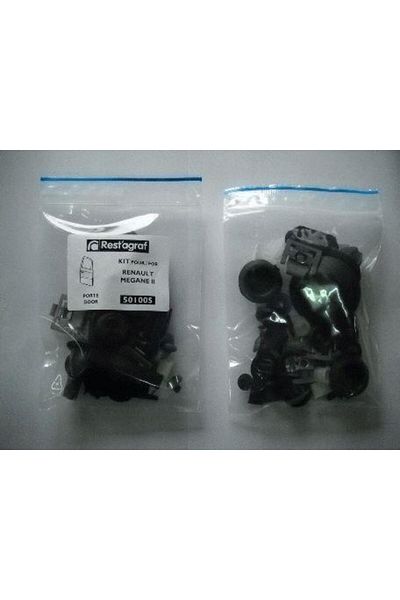 RESTAGRAF Car door mounting clips set A501005, plastic, compatible with Renault Megane II