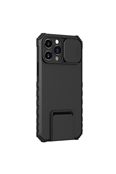 SOHO Θήκη Defender με Βάση για iPhone 12, Μαύρο, Ρυθμιζόμενη Στήριξη, Αντικρα...