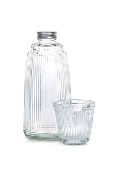 shumee Glass jug with glass 1 l + 220 ml 2 pcs.