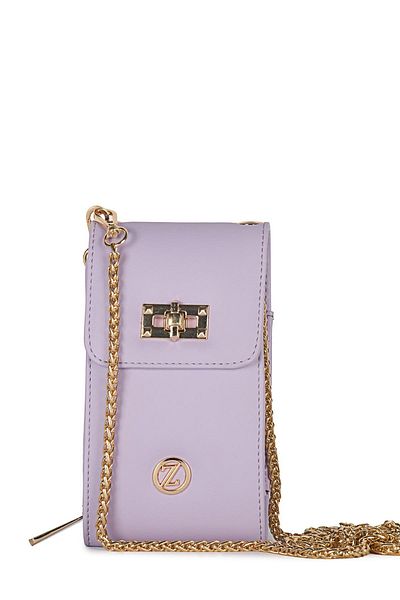 Zühre Minimal Chain Cross Strap Lilac Bag Z0322
