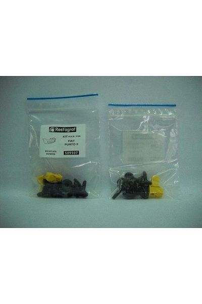 RESTAGRAF Front bumper mounting clip set A509507, plastic, compatible with Fiat Punto II, 1999-