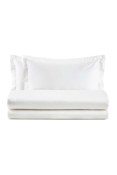 Bianco Perla 4-piece double bed linen set, Biancoperla - Agatha Bianco, white