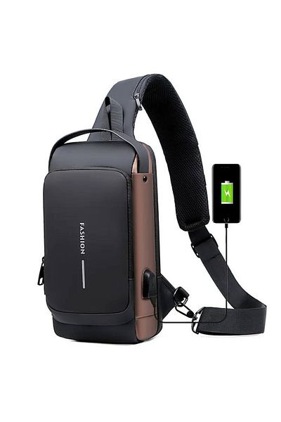 HAWIRE Rucsac de umar inteligent HAWIRE, Port incarcare USB, Compartiment laptop/tableta, Impermeabil, Ant