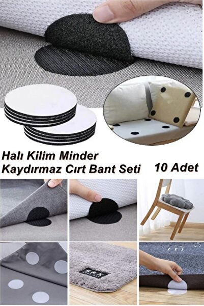 TUMU LIFE Pratik 10 Adet Halı Kilim Minder Nevresim Örtü Kaydırmaz Cırt Bant ...