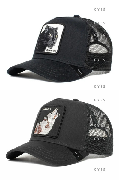 caxis قبعة رياضية على شكل حيوان للجنسين مكونة من قطعتين قابلة للتعديل من الخلف