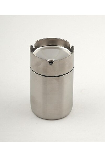 Hepta Collection BTO Paslanmaz Çelik Kokusuz Küllük Kül Tablası Rüzgar Geçirmez 12 cm Boy