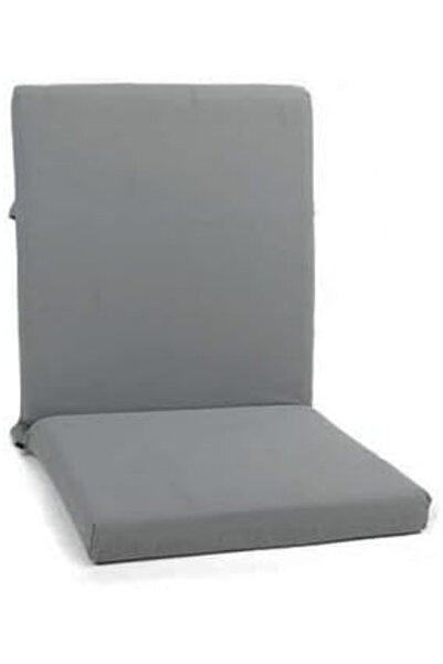 Genel Markalar Mer-Tim Bahçe Balkon Salon Gri Sandalye Minderi (Arkalıklı)
