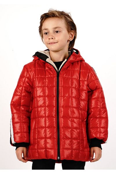 DUBLİNO KİDS Water and wind proof fur inside hooded boy coat