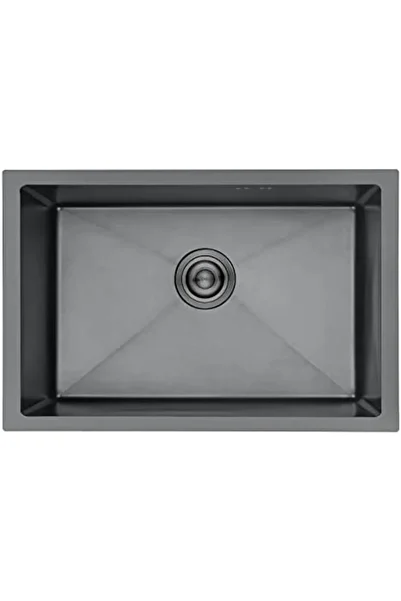 Ibergrif M87044B Kitchen Sink 70 x 44 cm, Under Countertop Sink with Drain Filter, Stainless Steel