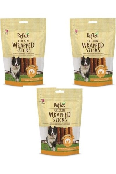 Reflex Chicken Wrapped Sticks Tavuk Çubukları Köpek Ödülü 80 gr x 3 Adet