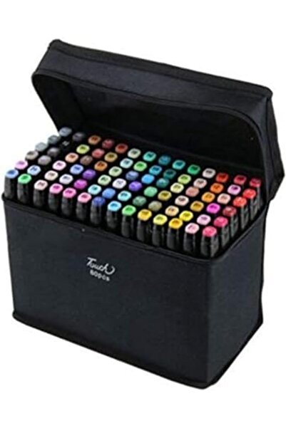 Roomlyne مجموعة من 80 قلم تلوين كحولي ملون، أقلام فنية بطرفين للرسم والتخطيط والأنمي والبالغين