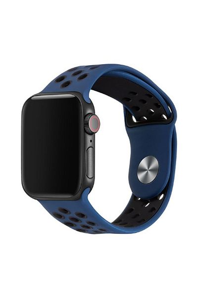 noktaks Apple Watch 44mm Compatible - Cord Silicone Strap - Krd-02 - No25 - T11154