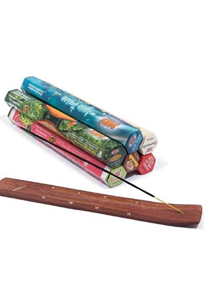 E&D Collection Orret Home 120 Adet 6 Paket Karma Tütsü ve Kayığı, Çubuk Seti ...