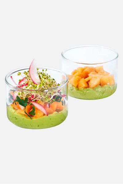 Tchibo 4 Piece Of Desert Glass Oven Dishes 200 ml, Transparent