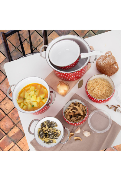 shumee TECKA enameled pot 18 cm, 2 l