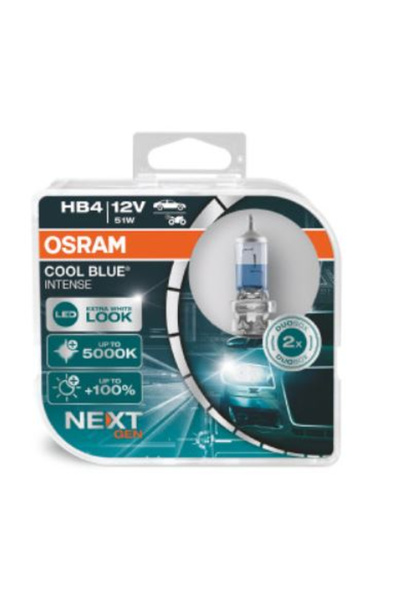 Osram Set 2 Bec Halogen HB4 51 W Albastru Rece Intens NextGen