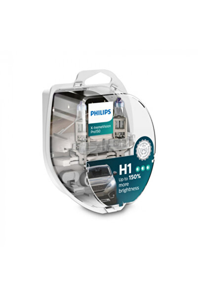 Philips Set 2 Becuri Far H1 55W 12V X-Treme Vision Pro150