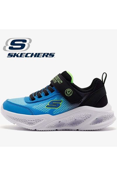 SKECHERS Meteor Lights Krendox 401495L Orthopedic Lighted Children's Sports Shoes Blue