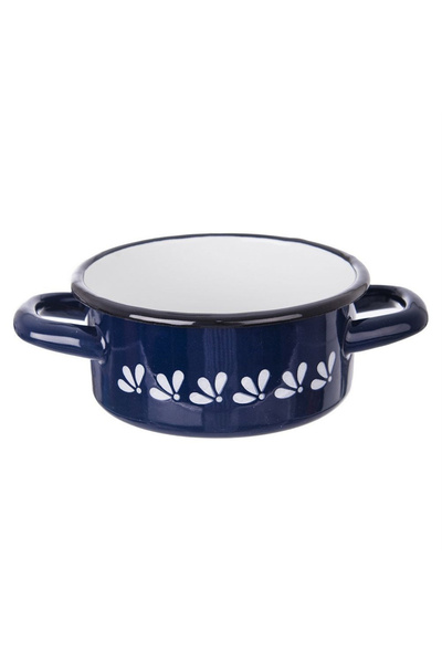 shumee MODROBILA blue enamel pot 12 cm, 600 ml